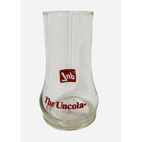 7UP Glass The Uncola Collectible Upside-Down Drinking Advertising Vintage 1970s - Picture 2 of 2